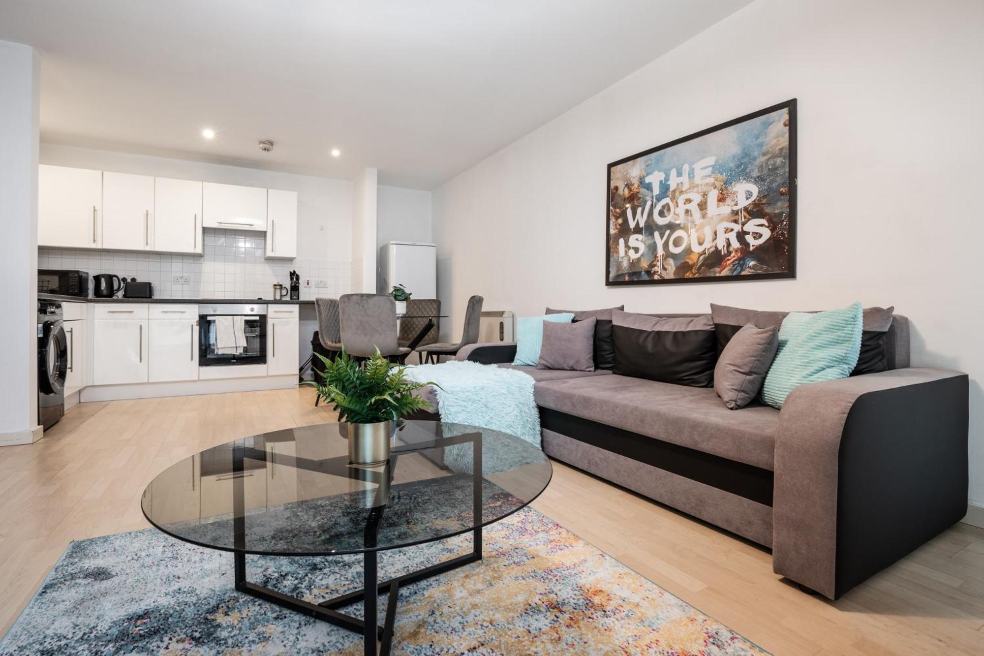 Lux Livin' - Luxury 2 Bed Centre Free Parking Apartamento